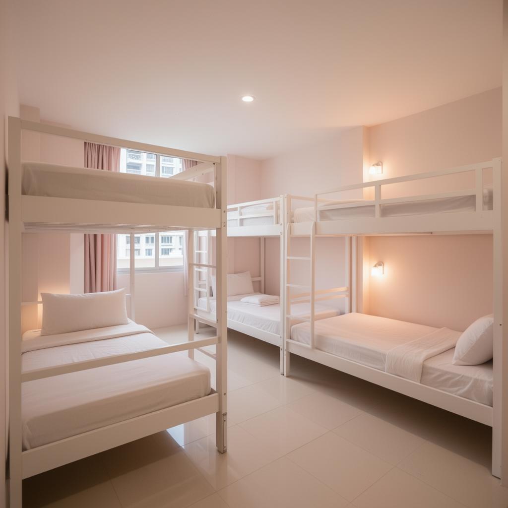 Montaire Lady Residence in Makati City – female-only co-living accommodation with 8 furnished beds, secure access, and premium building amenities